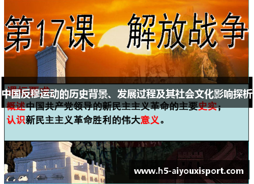 中国反穆运动的历史背景、发展过程及其社会文化影响探析